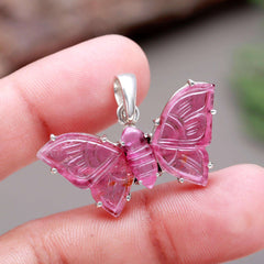 Pink 3-Piece Butterfly Pendant β Bold & Beautiful