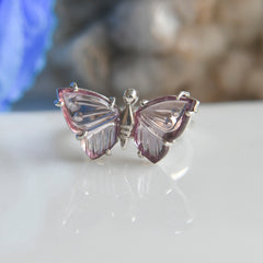 Tourmaline Butterfly Ring (Wide) โ 925 Sterling Silver