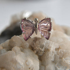 Tourmaline Butterfly Ring (Tall) โ 925 Sterling Silver