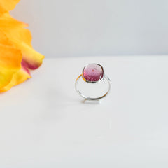 Tourmaline Cushion Cab Ring โ 925 Sterling Silver