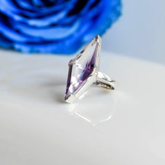 Amethyst Fancy Cut Ring โ 925 Sterling Silver