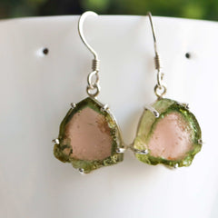 925 Sterling Silver Thick Watermelon Slice Earrings
