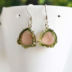 925 Sterling Silver Thick Watermelon Slice Earrings