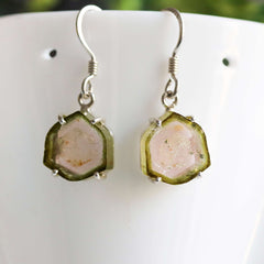 925 Sterling Silver Light Watermelon Slice Earrings