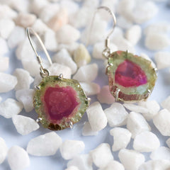 925 Sterling Silver Watermelon Slice Earrings