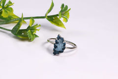 Blue Leaf in 925 Sterling Silver