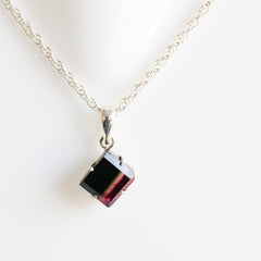 Black & Pink Bi-Color Tourmaline Pendant โ 925 Sterling Silver