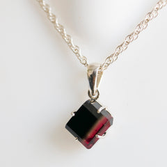 Black & Pink Bi-Color Tourmaline Pendant โ 925 Sterling Silver