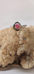 Watermelon Tourmaline Ring (White/Pink) โ 925 Sterling Silver