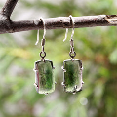 Small Bi-Color Tourmaline Earrings – 925 Sterling Silver