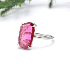 Pink & White (Long) in 925 Sterling Silver