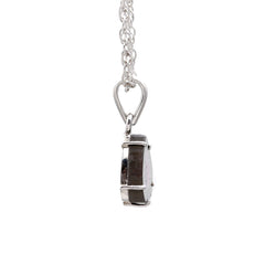 Watermelon Tourmaline Carved Pendant in 925 Sterling Silver