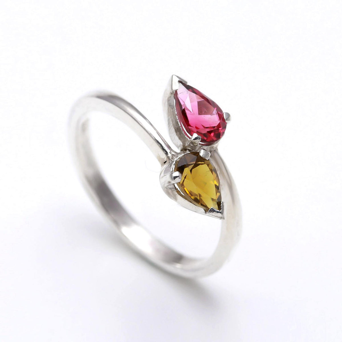 Tourmaline Paan Cut  in 925 Sterling Silver