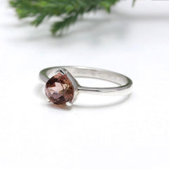 Tourmaline Heart Shape Cut in 925 Sterling Silver