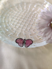 Pink Tourmaline Design Butterfly Ring – 925 Sterling Silver