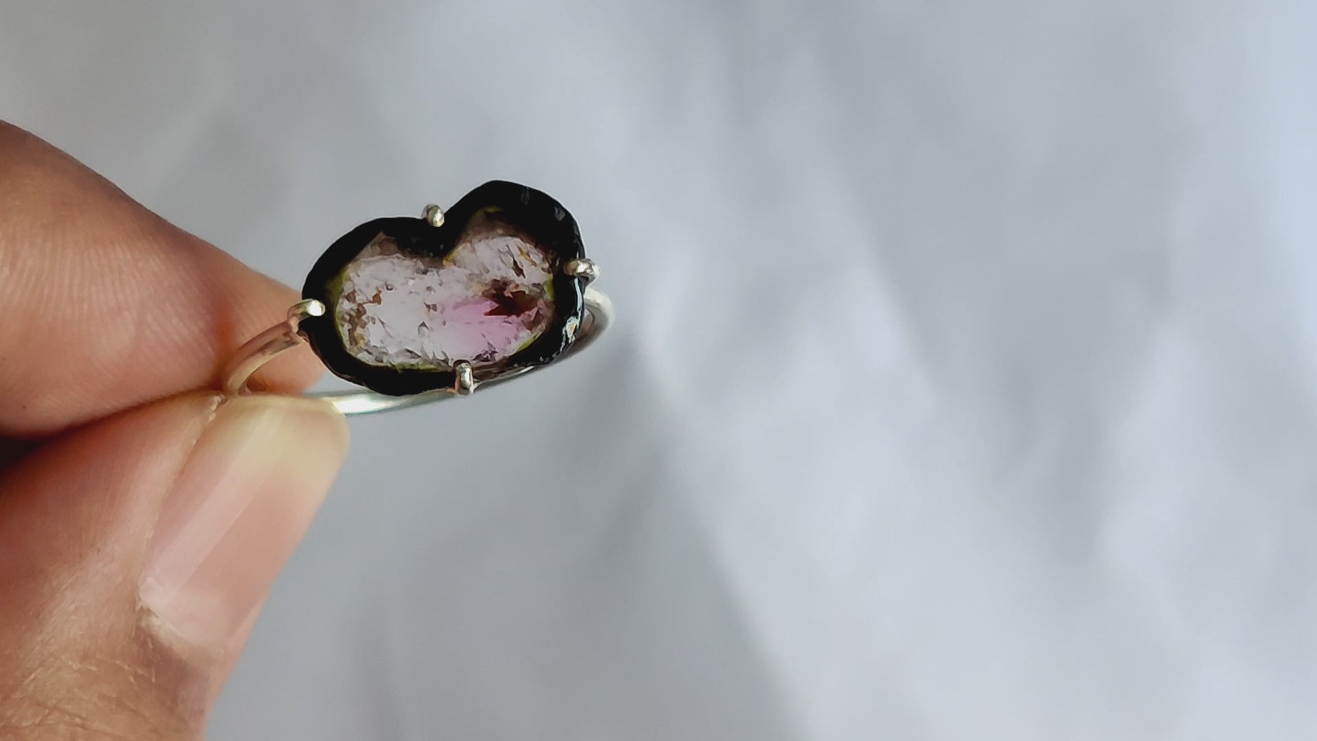 Watermelon Slice Ring – 925 Sterling Silver