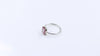 Bicolor Flat Cut Tourmaline Ring – 925 Sterling Silver