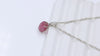 Solid Pink Tourmaline Slice Pendant – 925 Sterling Silver