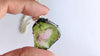Bold Watermelon Tourmaline Slice Pendant – 925 Sterling Silver